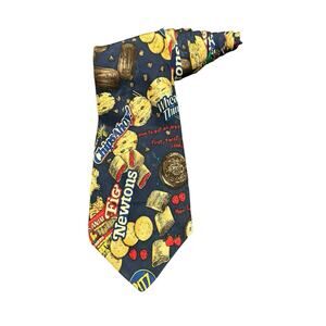 Nicole Miller Nabisco Oreos Ritzs Crackers Smackwell Cookies Fig Newtons Necktie